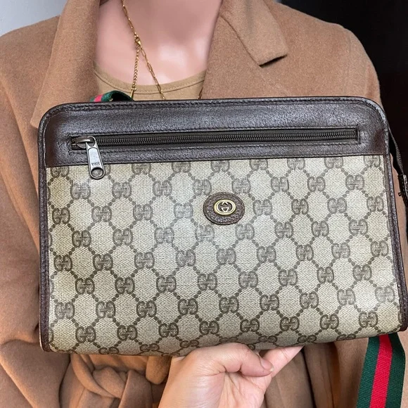 Authentic Gucci vintage GG canvas crossbody bag 97.01.037 (Q193) - Picture 2 of 16